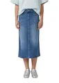 s.Oliver Midi-Jeansrock mit aufgesetzten Taschen