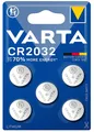 Varta, Lithium-Knopfzelle CR2032 Batterie, 5 Stück