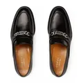 GUCCI Chain Slip-On Loafers Mokassin Kettenverzierung im Palladium-Ton mit Miniatur-Interlocking schwarz 43 EU