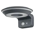 LED Solar Wandlampe Aluminium OSRAM 3000 K IP44 Sensor B:16 cm Balkon Leuchte