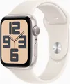 Apple Watch SE (champagner, Aluminium, 44 mm, Sportarmband