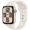 Apple Watch SE (2022) GPS 44mm polarstern mit Sportarmband S/M Polarstern - Beige