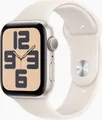 Apple Watch SE 2024 GPS 44mm Aluminium mit Sportarmband S/M Polarstern