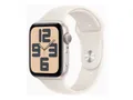 Apple Watch SE (2022) (GPS) 44mm Polarstern mit Sportarmband S/M Polarstern