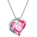 Rafaela Donata Halskette Herz Sterling Silber verziert mit Kristallen von Swarovski® in 45,0 cm Basiskette + 5,0 Verlängerung Damen 