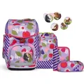 ergobag cubo 5-tlg.Schulranzen-Set BlütenzauBär - Violett