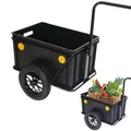 Roland Mini Boy Fahrrad Anhänger Handwagen 60L Inkl. Kupplung Hochdeichsel 12"