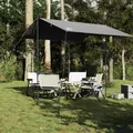 Vidaxx Camping-Markise wasserdicht 300x294 cm grau und orange