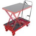 VEVOR Tischwagen mit hydraulischem Hub, 500 lbs, manueller Scherenhubtisch