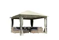 BRAST Pavillon Aluminium Infinity 4x4m viele Modelle & Farben inkl. Moskitonetz, wahlweise mit LEDs wasserdicht, stabil, UV-Schutz