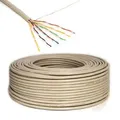 PremiumX 100m Telefonkabel 6x2x0,6mm J-Y(ST)Y Telefonleitung 12-Adern rund Fernmeldekabel Installationsleitung Verlegekabel (0,35€/M)