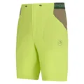La Sportiva Wanderhose Guard Short (elastischer Bund mit Kordelzug) kurz limegelb Herren, Größe: M