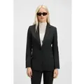 HUGO für Damen. 50516447 Blazer Atana schwarz (40), Lässig, Party, Synthetisch, Klassisch