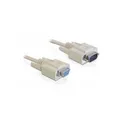 Delock - Serielles Verlängerungskabel - DB-9 (M) zu DB-9 (W) - 2,0m - geformt, Daumenschrauben - beige (84064)