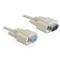 DELOCK RS-232-Kabel 9-pol-Stecker/9-pol-Buchse, 2m