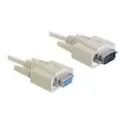 Delock Seriell-verl. D-sub9 - D-sub9 St/bu Beige 2,00m (84064)