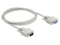 84064 Kabel D-Sub 9pin Buchse,D-Sub 9pin Stecker 2m beige DELOCK