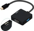 BENFEI Kabeladapter Mini DisplayPort auf HDMI VGA DVI 3in1 Adapter