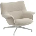 Muuto Doze Lounge Chair low back, swivel base, hearth 7 / grau