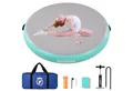 DURAERO Yogamatte Tumbling Matten Air Matte Track aufblasbar,Grün, Rund