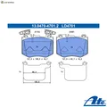 BREMSBELAGSATZ SCHEIBENBREMSE 13.0470-4701.2 FÜR MERCEDES-BENZ 2.0L 4cyl GLC GLC
