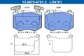 NEU - ATE 13.0470-4701.2 Bremsbelagsatz, Scheibenbremse für MERCEDES-BENZ