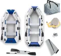 HOME DELUXE - Schlauchboot Pike Large inkl. Motor - Material: strapazierfähiges PVC- Maße: LxB ca. 330 x 136 cm - für bis zu 5 Personen I Beiboot, Motorboot, Ruderboot