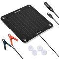 Solarpanel 12V 10W Ladegerät Auto Boot Motorrad Wohnmobil LKW Erhaltungsladung