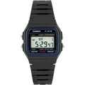 Casio F-91W Collection Uni Digital Armbanduhr, schwarz - Schwarz