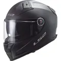LS2 FF811 Vector II Solid Helm, schwarz, Größe M für Männer
