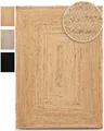 carpetfine Teppich Nele Juteteppich Naturfaser, rechteckig, Höhe: 6 mm, geflochtener Wendeteppich aus 100% Jute, quadratisch und als Läufer