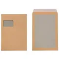 Viking Versandtaschen mit Papprückwand C4 110 g/m2 Braun Mit Fenster Abziehstreifen 229 x 324 mm 100 Stück