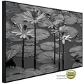 papermoon Infrarotheizung "EcoHeat - Seerosen, Teich, Blüten, Blätter", Matt-Effekt - bunt
