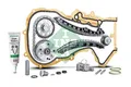 Steuerkettensatz Schaeffler INA 559 0154 31 für VW GOLF 5 1K1 Variant 1K5 PLUS 3