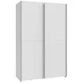 FORTE Schiebetürenschrank in Weiss - 120,1x190,5x61,2cm (BxHxT) weiß