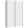 Schwebetürenschrank 120 cm breit SCHACH&MATT Weiß - Weiß