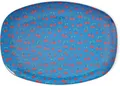 Rice by Rice Melamine Rectangular Plate With Cherry Love Print 0, Größe Standard