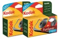 2er Pack Kodak Fun Saver 27+12 Aufnahmen ISO 800 Einwegkamera mit Blitz