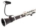 Pronomic SET MCM-100K Clipmikrofon mit Halter (Kondensator Mikrofon, Schwanenhals, Universal Klettbandhalter bis 5 cm Durchmesser, Phantomspeisung, XLR Adapter, Case) schwarz