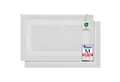 Komfortec Badematte Badvorleger aus 100% Baumwolle, 50x70 cm Duschvorleger, Waschbar Duschmatte, Frottee, Rechteckig, 600 g/m², 2er Set, Saugfähig & Schnelltrocknend