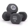 Apollo Hantelset | Fitnesshanteln, 2x5kg | Inklusive Hantelablage für Hantelset | Hanteln für Frauen & Männer | Hantelgewichte | 5kg Gewichte