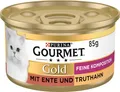 PURINA Gourmet Gold Feine Komposition Katzenfutter, Ente & Truthahn  (12 x 85g)