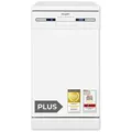 Exquisit PLUS Geschirrspüler 45 cm, Unterbaufähig, 9 Maßgedecke, 9 Liter, ECO-Programm, Startzeitvorwahl, GSP59309-030E weiss - Weiß