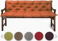 sunnypillow Bankauflage Stuhlkissen Bankkissen 180 x 50 x 50 cm Sitzkissen und Rückenkissen für Hollywoodschaukel Polsterauflage Auflage - Orange