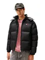Tommy Jeans Winter-Daunenjacke Alaska Down Puffer EXT (warm, mit Kapuze) schwarz Herren, Größe: XXL