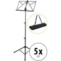 Kirstein Notenständer massiv, schwere Ausführung 5x Set