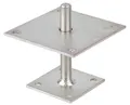Alberts Pfostenträger, zum Aufschrauben, höhenverstellbar 30-150 mm, 150x150 mm