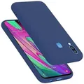 Cadorabo Schutzhülle für Samsung Galaxy A40 Hülle in Blau Handyhülle Case Cover TPU Etui