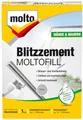 Molto Blitzzement Moltofill, Zum schnellen, sicheren Verankern und Einzementieren, Grau, 1 kg