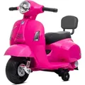 Vespa Elektroroller ab 18m Elektrofahrzeug Kinderfahrzeug Scooter mit Rückenlehne rosa - Fuchsia